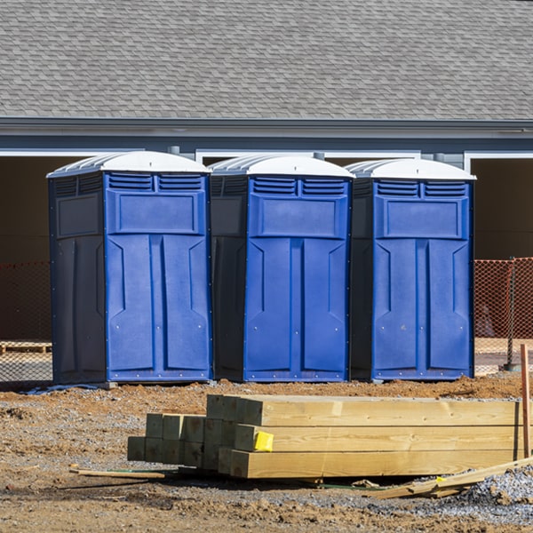 how often are the porta potties cleaned and serviced during a rental period in West Burlington IA